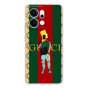 Бренднові Чохли для OPPO Reno14 Pro - (PREMIUMPrint) (Барт ГУЧЧІ)