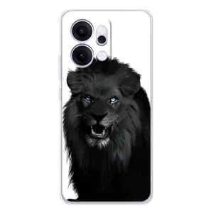 Чохли з картинкою животних OPPO Reno14 Pro (Чорний ЛЕВ)