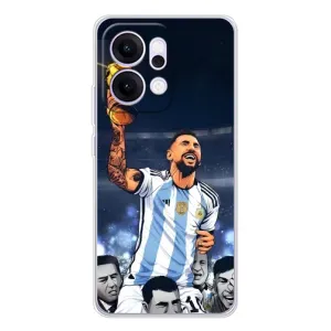 Чохли для OPPO Reno14 Pro (Leo чемпіон) (AlphaPrint) (Мессі з кубком)