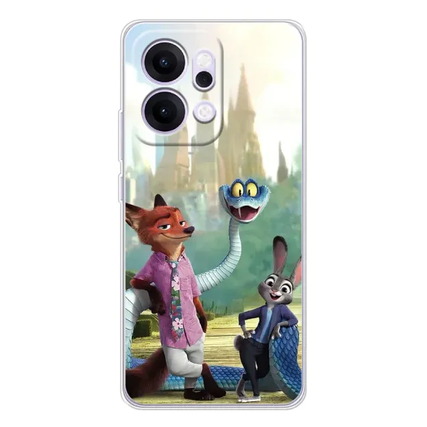 Чехол с принтом «Герои мультфильма Зверополис» для OPPO Reno14 Pro