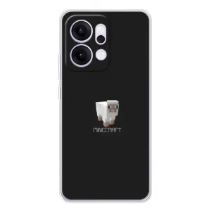 Чохол Майнкрафт на OPPO Reno14 Pro (AlphaPrint) Minecraft (Овечка Майнкрафт)