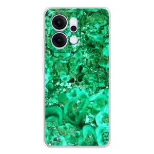 Мраморний чехол на OPPO Reno14 Pro (VPrint) (Салатовий Мрамор)