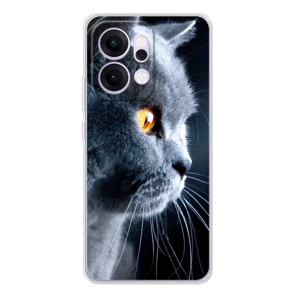 Чехол с принтом «Серый Кот» для OPPO Reno14 Pro