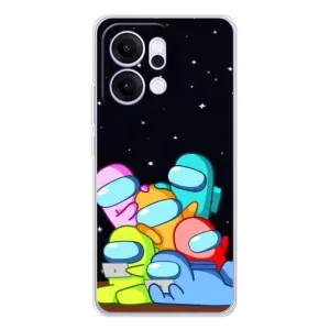 Чохли Амонг Ас для OPPO Reno14 Pro (AlphaPrint) (Скіни в космосі)