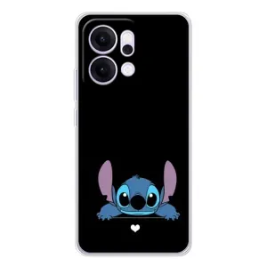 Чохол з принтом Стіч на OPPO Reno14 Pro (Стіч на чорному)
