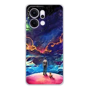 Космические Чехлы для Рено 14 (VPrint) (Галактический вид)