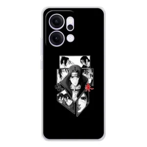 Чехлы на тему: Итачи Учиха для OPPO Reno14 (AlphaPrint) (коллаж Итачи)