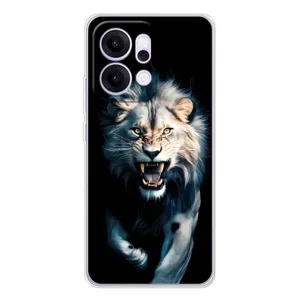 Чохол з картинкою 'Хижаки' для OPPO Reno14 (Лев у темряві)