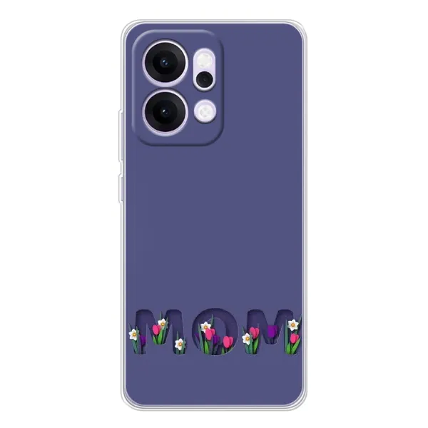 Чохол з принтом «Мама в квітах» для OPPO Reno14