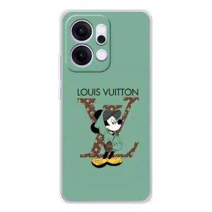 Чехлы Луи Витон для OPPO Reno14 (AlphaPrint - LOUIS VUITTON) (Микки Маус LV)