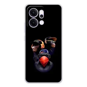 Чехол с Обезьянами OPPO Reno14 - (AlphaPrint) (Три обезьяны)