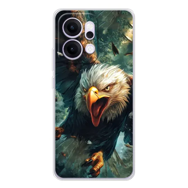Чохол з принтом «Орел у польоті» для OPPO Reno14