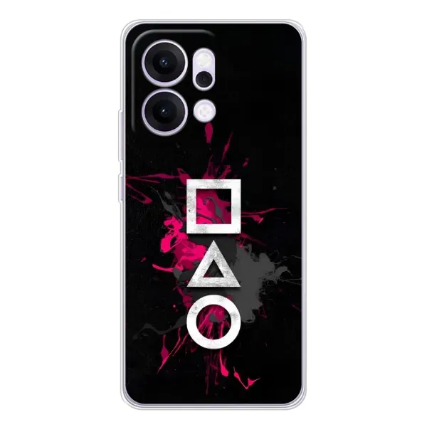 Чохол з принтом «Символи Гра кальмара» для OPPO Reno14 Чохол з принтом «Символи Гра кальмара» для OPPO Reno14