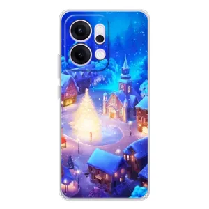 Чохол з принтом «Різдвяне місто» для OPPO Reno14
