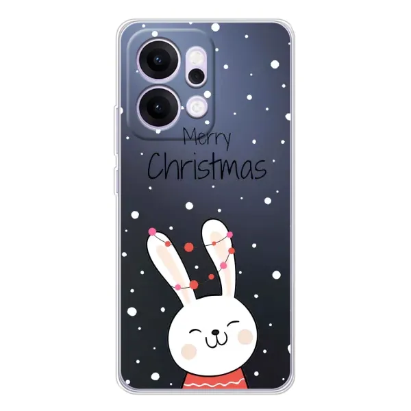 Чохол з принтом «Різдвяний заєць» для OPPO Reno14 Чохол з принтом «Різдвяний заєць» для OPPO Reno14