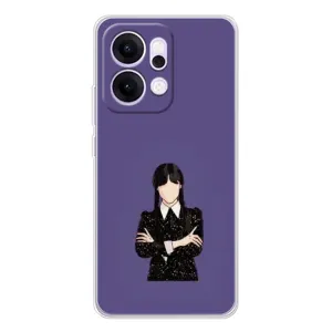 Чохли Венсдей на OPPO Reno14 Уенсдей (AlphaPrint) (Венздей у чорному)
