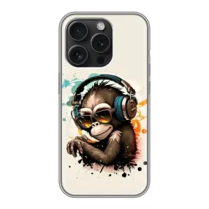 Чохол з Мавпами OPPO Reno15 Pro - (AlphaPrint) (Макака в навушниках)