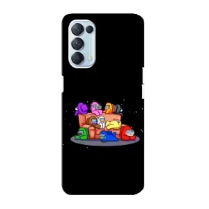 Чехол Амонг Ас для Oppo Reno5 4G (AlphaPrint) (Амонг-ас)