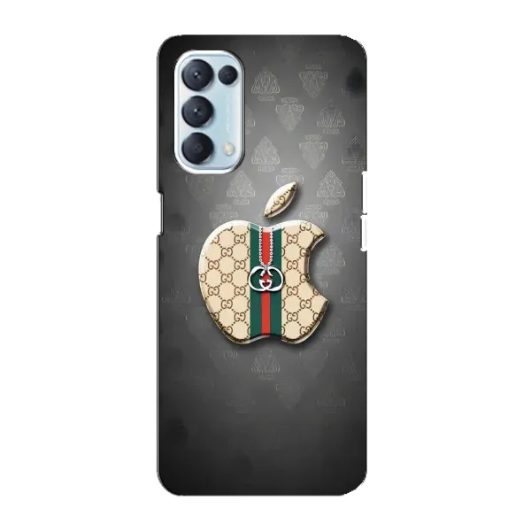 Чехол с принтом «Apple gucci» для OPPO Reno5 4G
