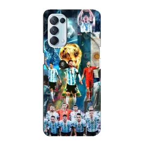 Чехлы Месси для Oppo Reno5 4G (AlphaPrint) (Аргентина Месси)