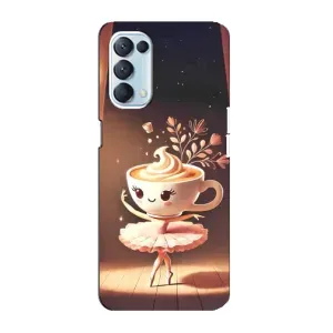 Чохол з мемом Тралалело тралала на Oppo Reno5 4G (Балерина капучина)