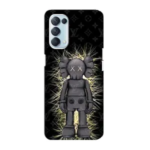 Чехлы для Oppo Reno5 4G - Bearbrick Louis Vuitton (PREMIUMPrint) (Bearbrick LV)