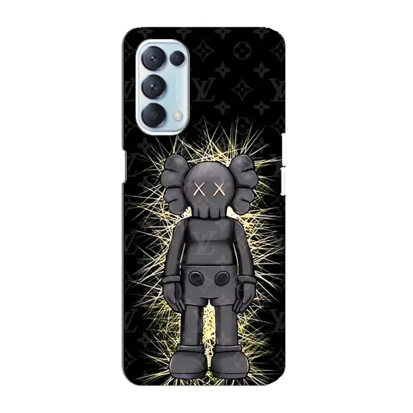 Чехол с принтом «Bearbrick LV» для OPPO Reno5 4G