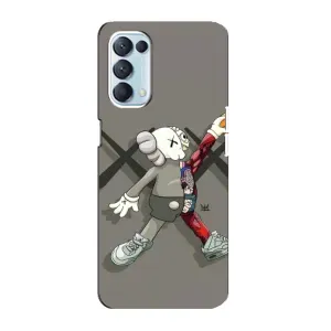 Чехлы для Oppo Reno5 4G - Bearbrick Louis Vuitton (PREMIUMPrint) (Беарбрик Джордан)