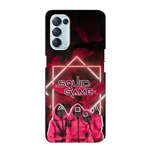 Чохол Гра в кальмара для Oppo Reno5 4G (Охоронці Гра кальмара)
