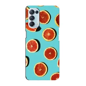 Чехлы с Фруктами для Oppo Reno5 4G (VPrint) (Грейпфрут)