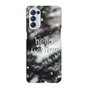 Новорічні, Святкові Чохли для Oppo Reno5 4G - 2024 год (Hello winter)