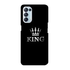 Чехол с Короной Оппо Рено 5 4G - (AlphaPrint) (KING)