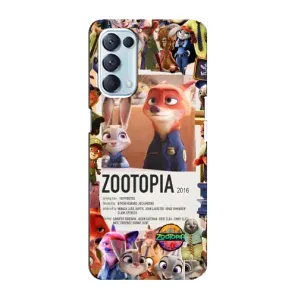 Чохол Зоотрополіс на Oppo Reno5 4G (Постер Зоотрополіс)
