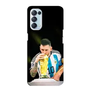 Чехлы для Oppo Reno5 4G (Leo чемпион) (AlphaPrint) (Кубок Месси)