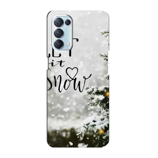 Чехол с принтом «Let it snow» для OPPO Reno5 4G Чехол с принтом «Let it snow» для OPPO Reno5 4G