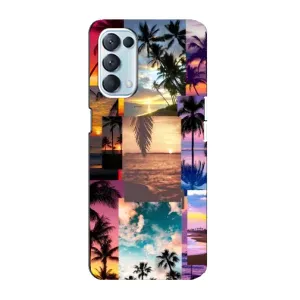Силиконовый чехол с КАРТИНКАМИ лето для Oppo Reno5 4G (AlphaPrint) (Летний отпуск)