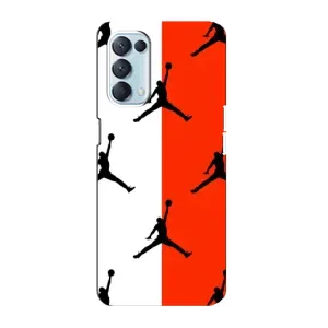 Чехлы для Oppo Reno5 4G - с картинкой JORDAN (AlphaPrint) (Лого Джордан)