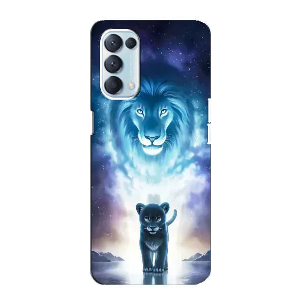 Чехол с принтом «Маленький лев» для OPPO Reno5 4G Чехол с принтом «Маленький лев» для OPPO Reno5 4G