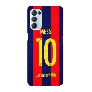 Чехлы Месси для Oppo Reno5 4G (AlphaPrint) (Messi Barca 10)