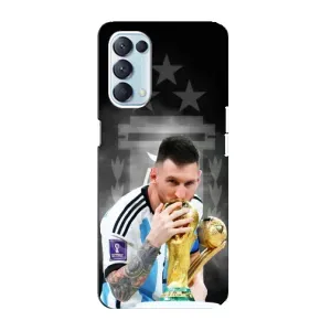 Чехлы для Oppo Reno5 4G (Leo чемпион) (AlphaPrint) (Месси Чемпион)