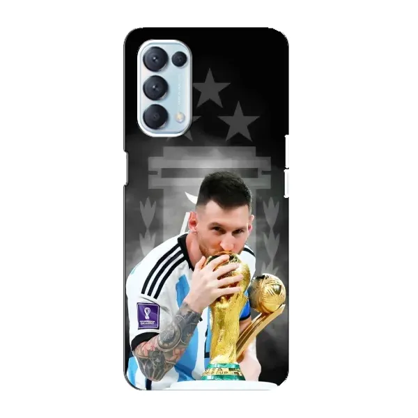Чехол с принтом «Месси Чемпион» для OPPO Reno5 4G Чехол с принтом «Месси Чемпион» для OPPO Reno5 4G