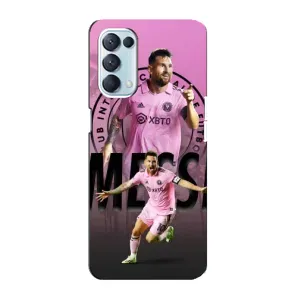 Чехлы для Оппо Рено 5 4G - Лео Месси Маями (Messi Miami)