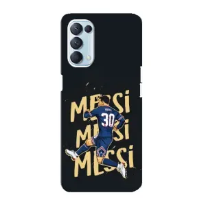 Чехлы для Oppo Reno5 4G (Leo чемпион) (AlphaPrint) (Messi ПСЖ)