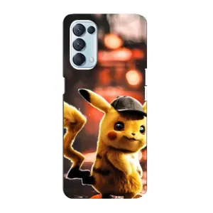 Чехол с Пикачу на Oppo Reno5 4G (Милый Пикачу)