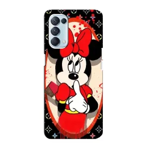Чехол Disney Mouse Oppo Reno5 4G (PREMIUMPrint) (Минни Маус ЛВ)