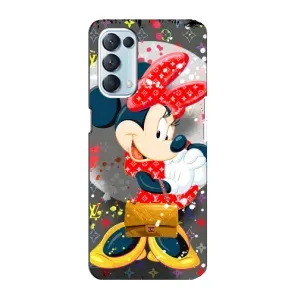 Чехол Disney Mouse Oppo Reno5 4G (PREMIUMPrint) (Minni с бантиком)