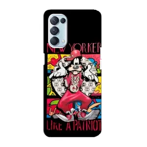 Популярные Чехлы с картинками для Оппо Рено 5 4G (Мультяшный Волк)