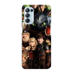 Чохол як приборкати дракона на Oppo Reno5 4G (Персонажі дракона)