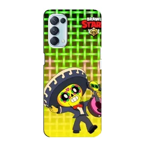 Чехлы Brawl Stars для Oppo Reno5 4G (AlphaPrint) (Поко в самбреро)