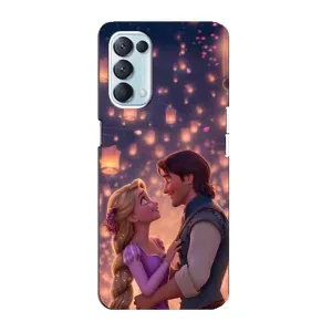 Чохол Рапунцель для Oppo Reno5 4G (Принцеса та принц)